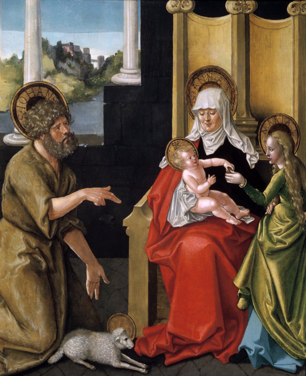 Svatá Anna s Ježíškem, Pannou a svatým Janem Křtitelem, c1511 od Hans Baldung Grien