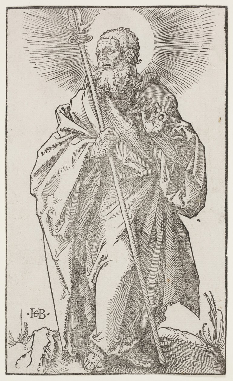 Svatý Tomáš, z "Velkých apoštolů", kolem roku 1519 (dřevořez) od Hans Baldung Grien