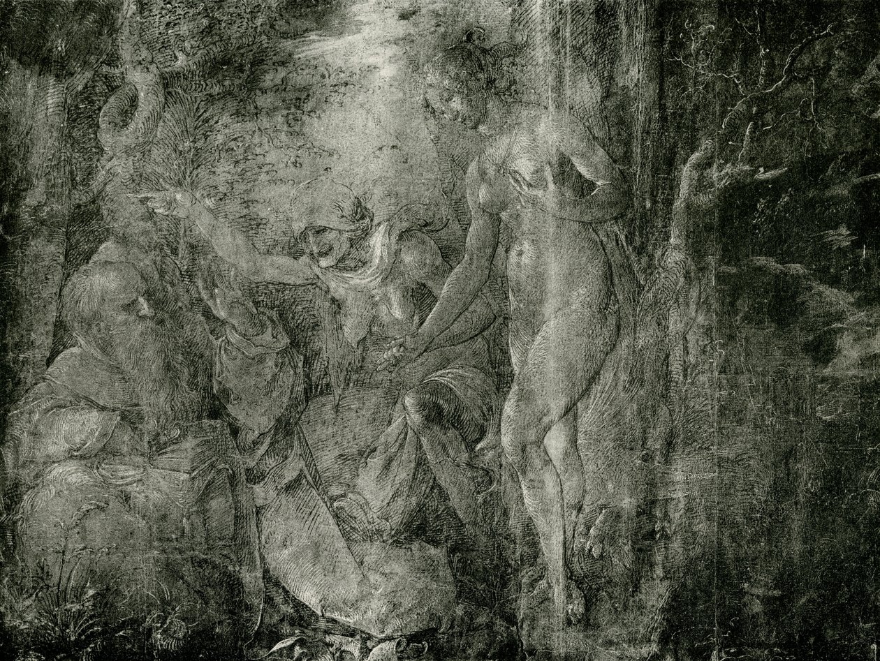 Pokušení svatého Antonína od Hans Baldung Grien