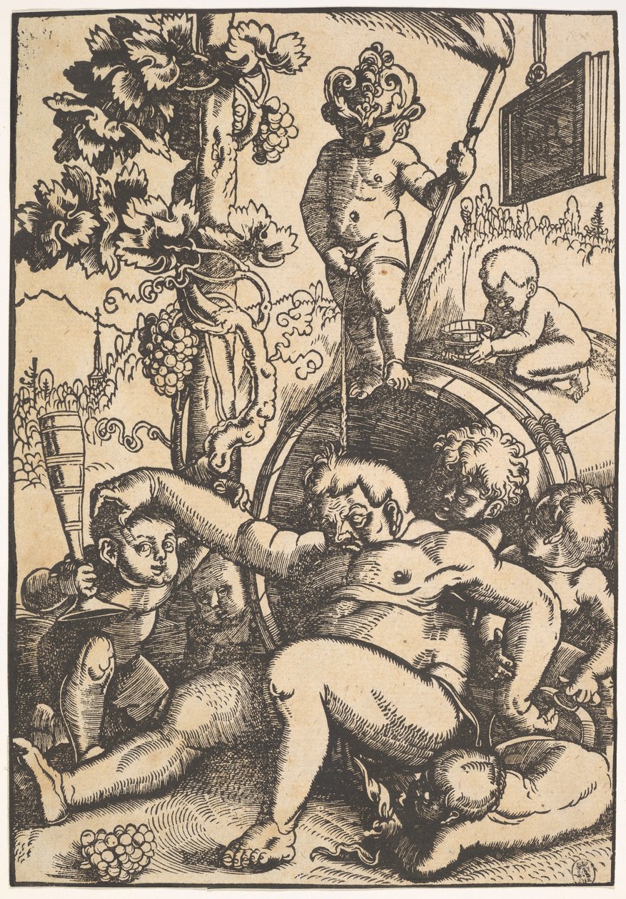 Opilý Bacchus, kolem roku 1520 od Hans Baldung Grien
