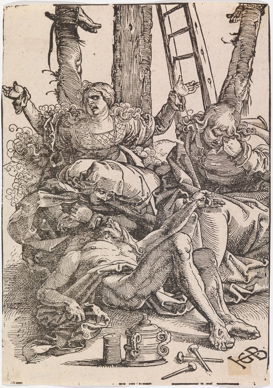 Oplakávání Krista od Hans Baldung Grien