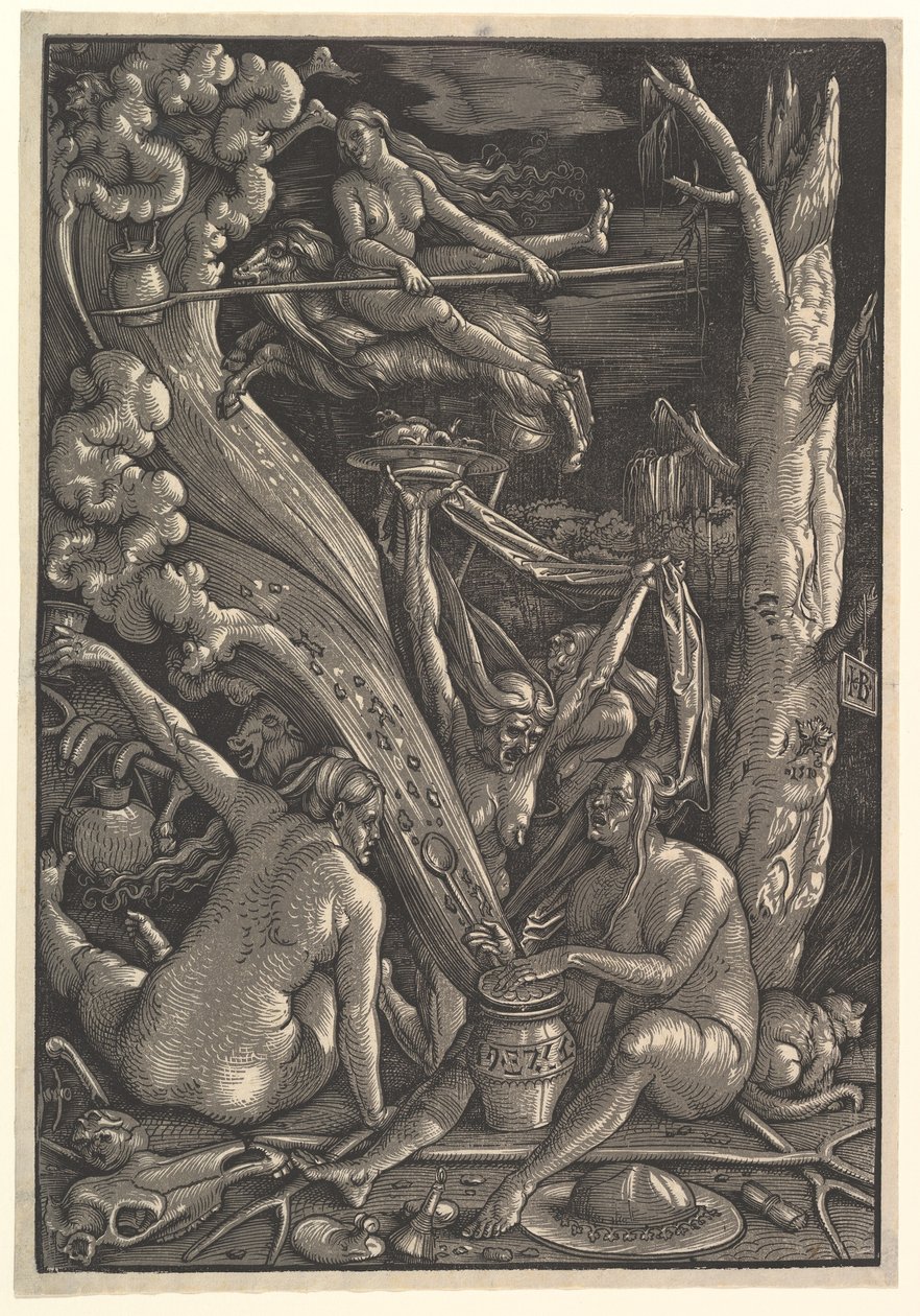 Čarodějky, 1510 od Hans Baldung Grien