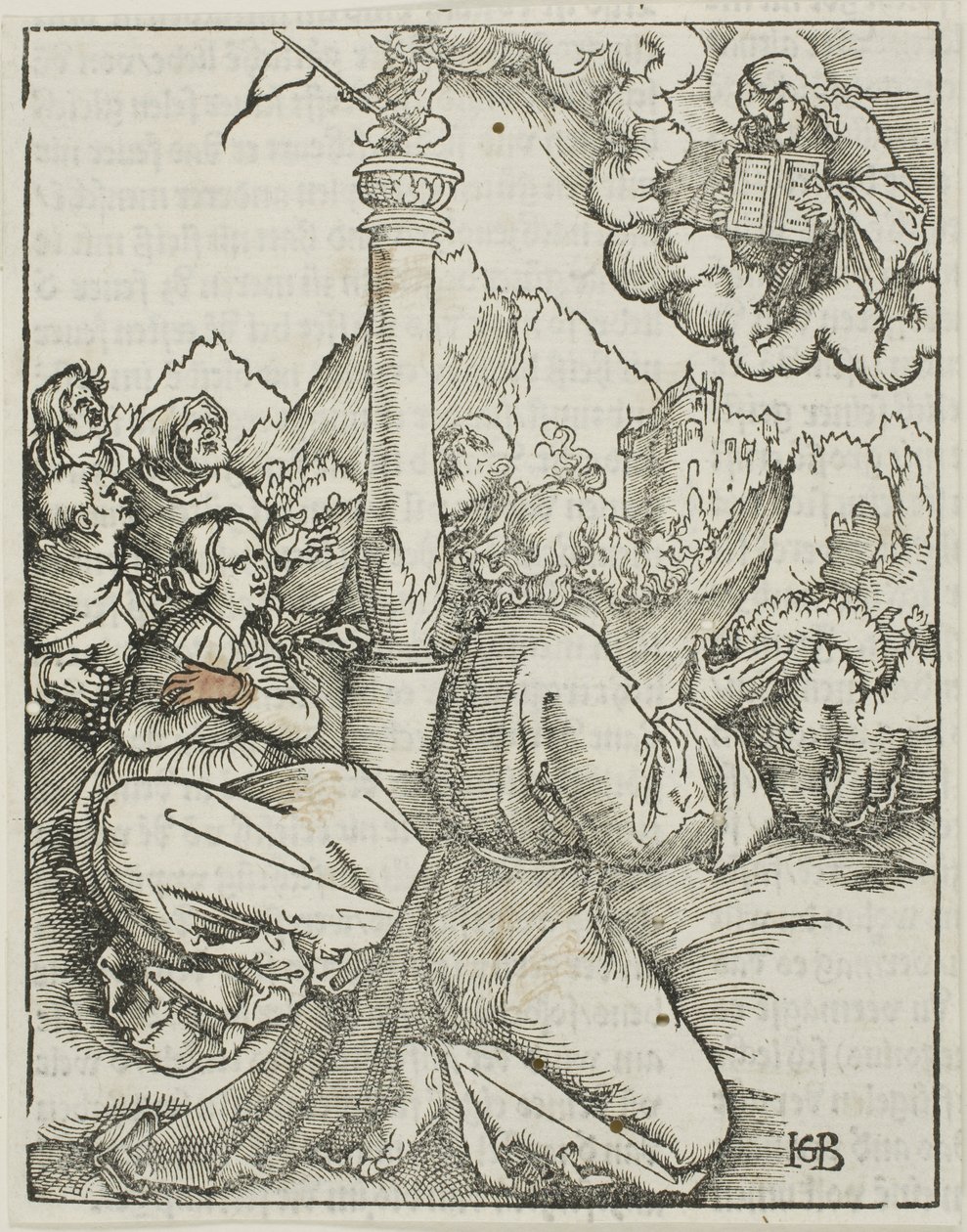 Nebudeš mít žádné jiné bohy přede mnou, z Desatera přikázání od Hans Baldung Grien
