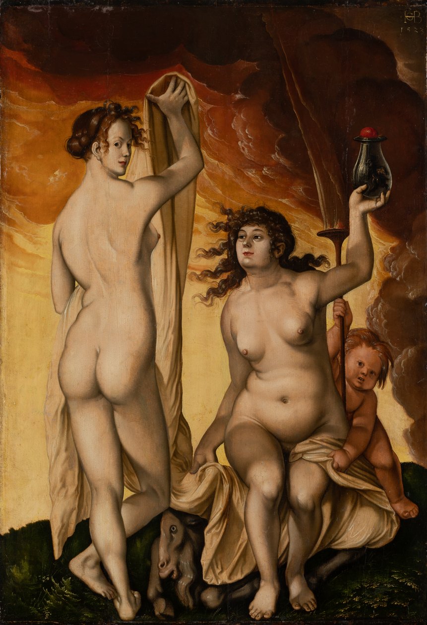 Dvě čarodějnice od Hans Baldung Grien