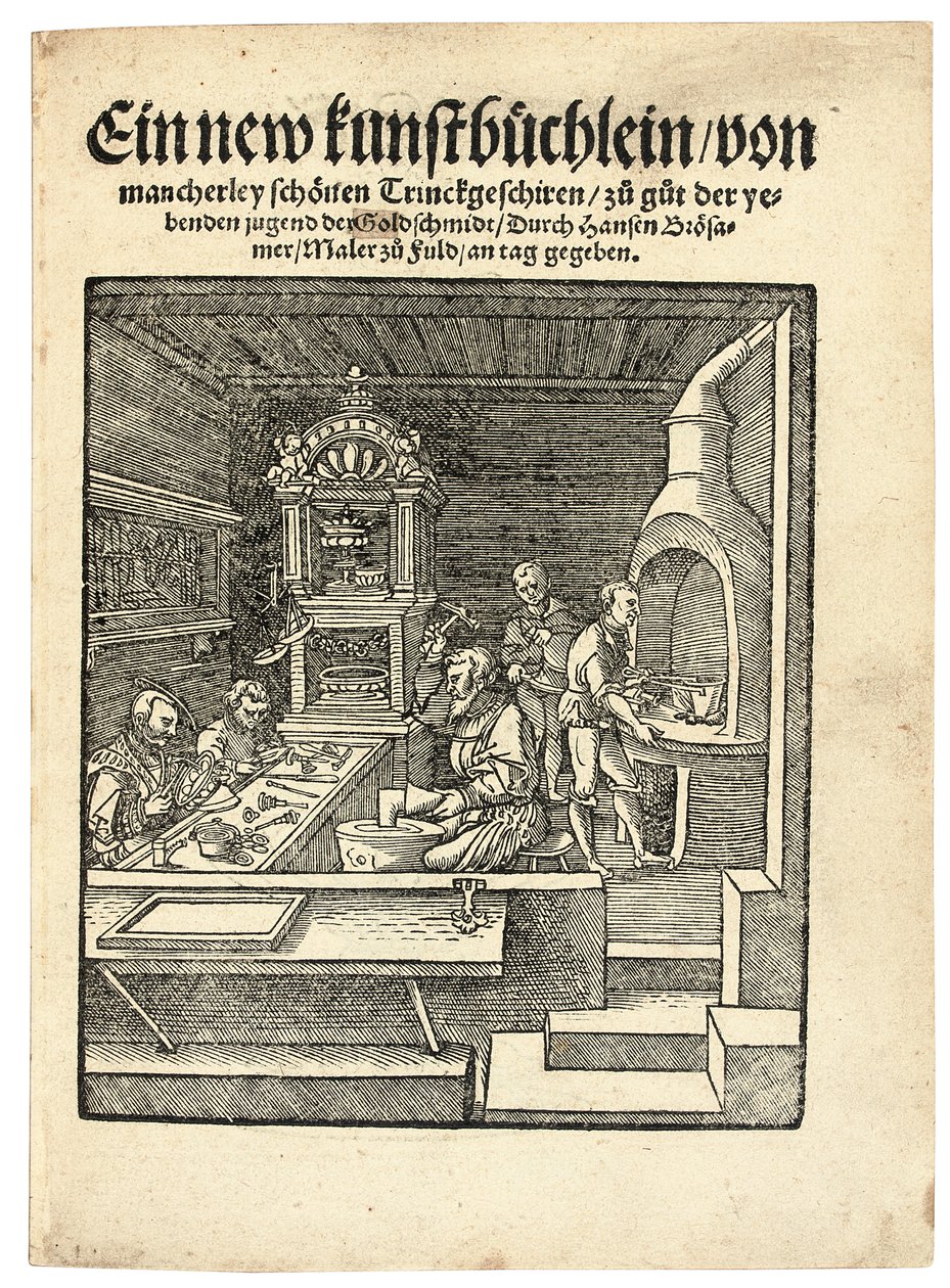 Zlatnická dílna, kolem roku 1538 od Hans Brosamer