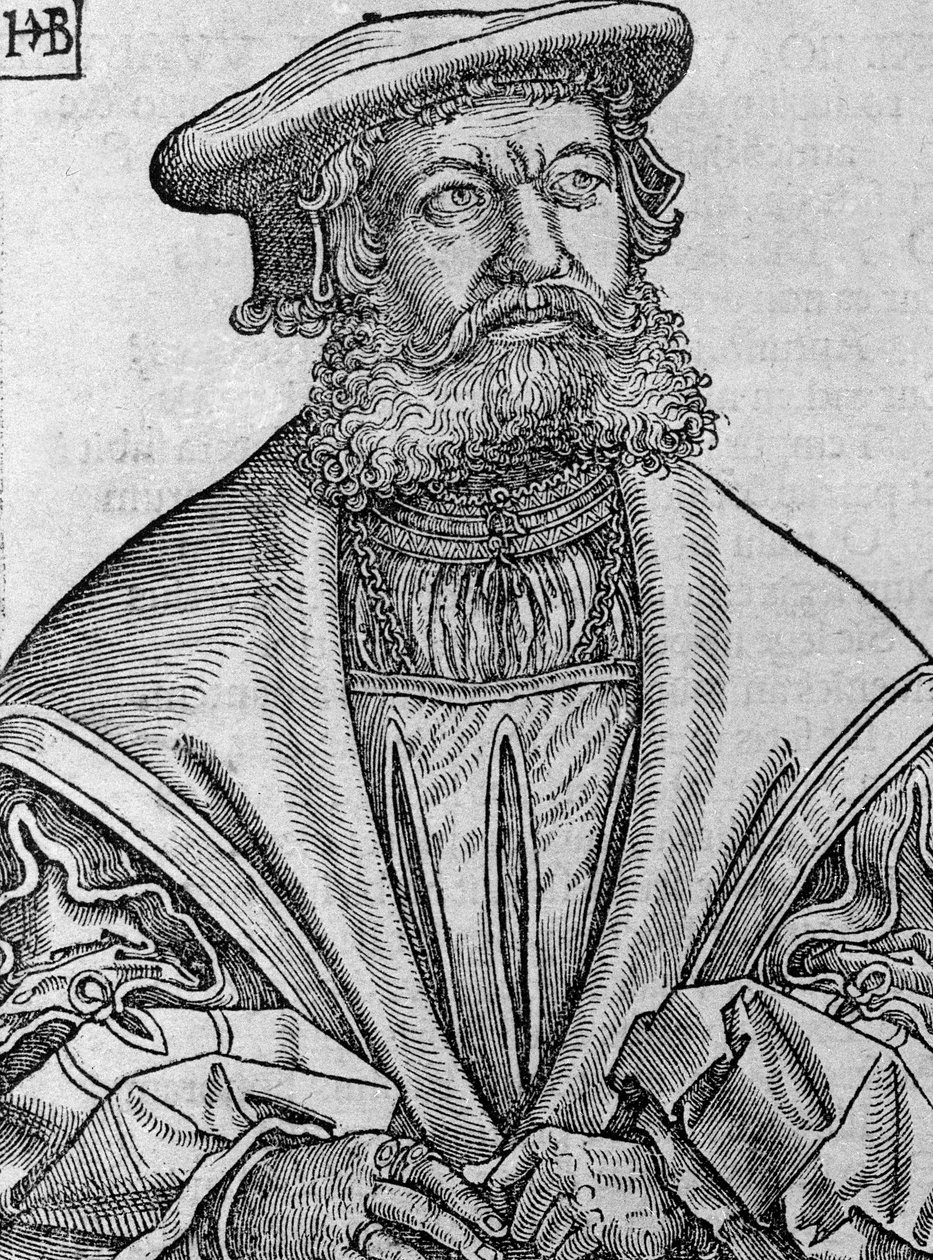 Helius Eobanus Hessus, 1534 od Hans Brosamer