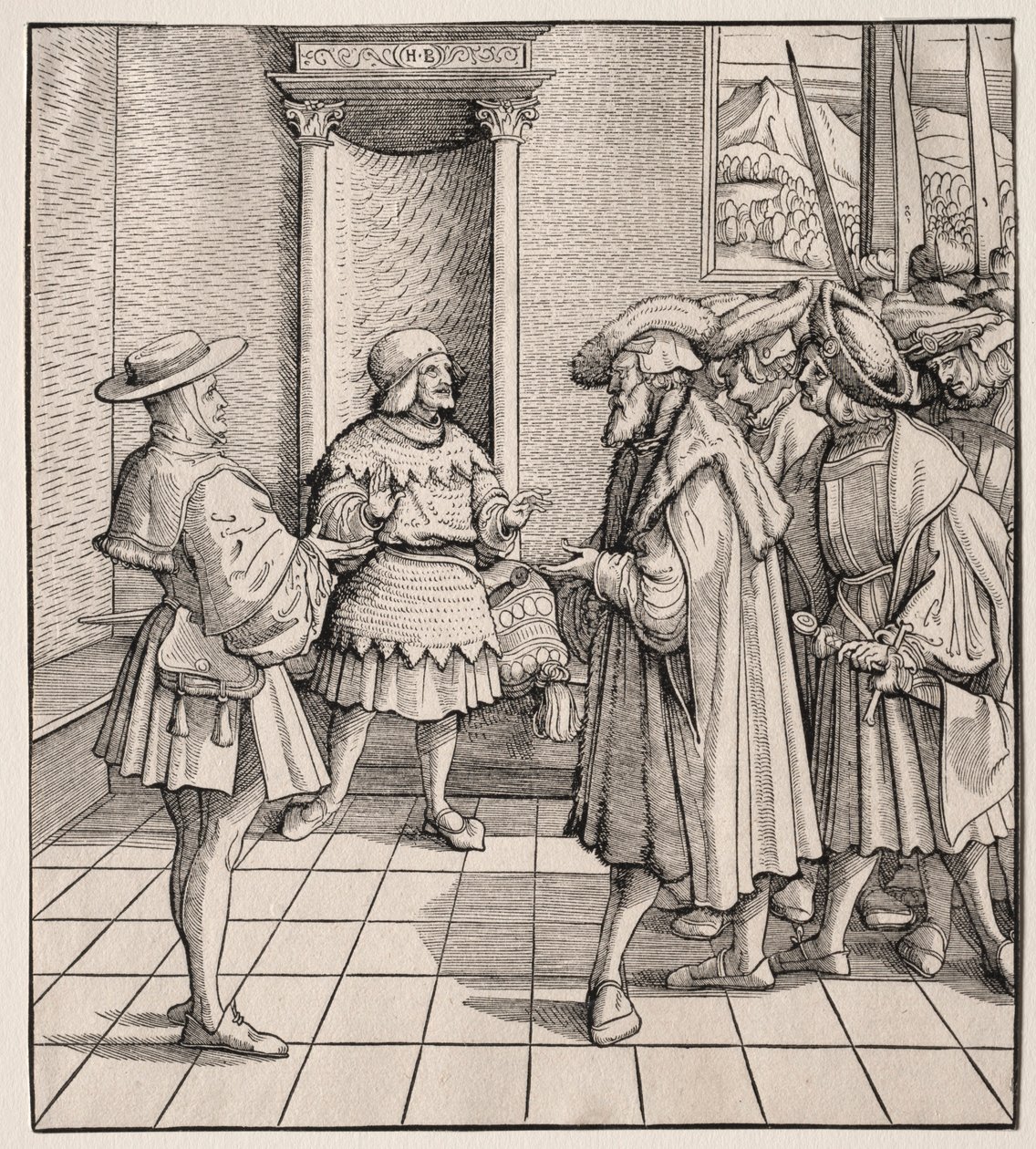 Špatná rada jednoho malého muže druhému, 1512-1516. od Hans Burgkmair