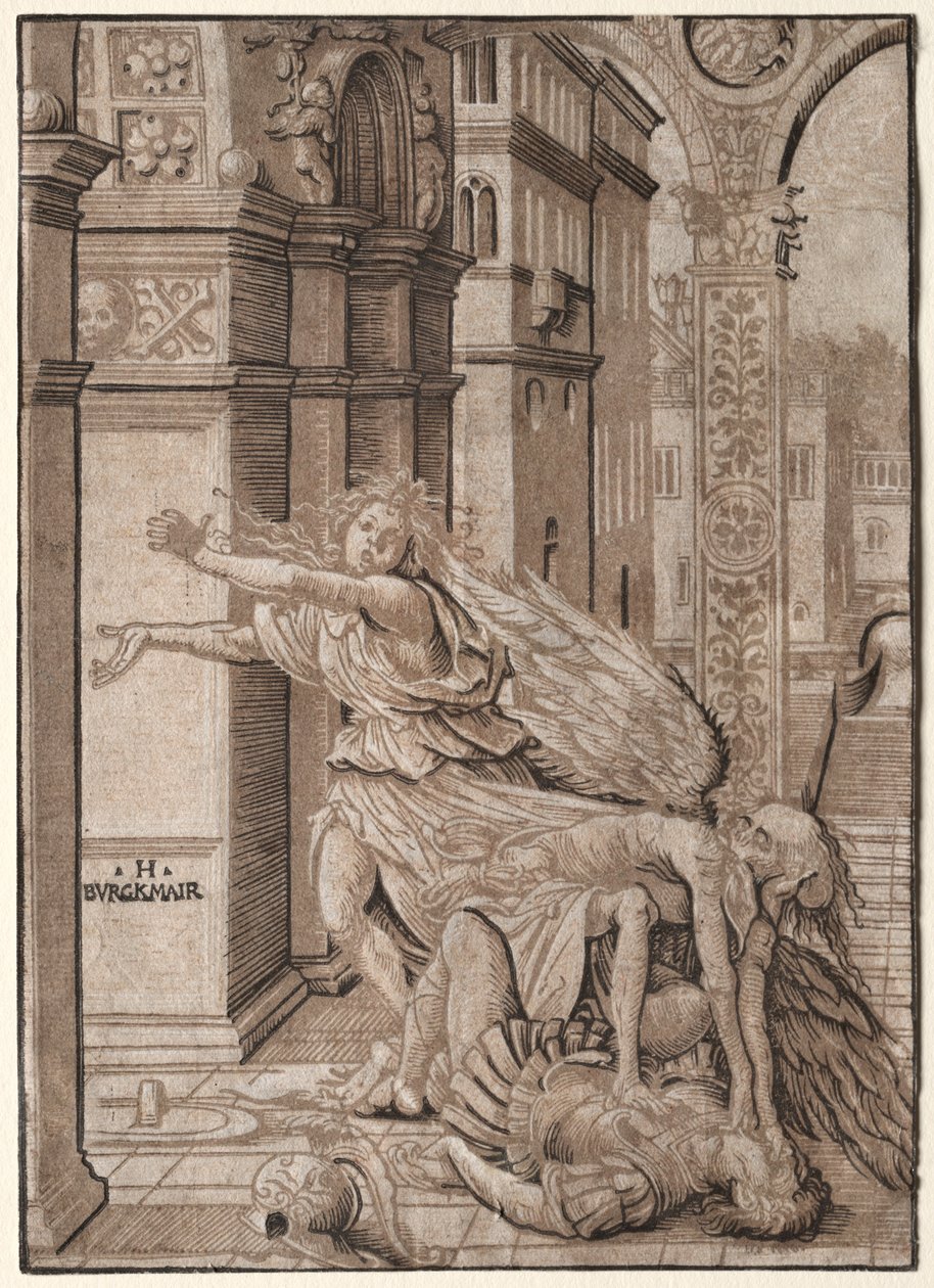 Milenci překvapeni smrtí, 1510. od Hans Burgkmair