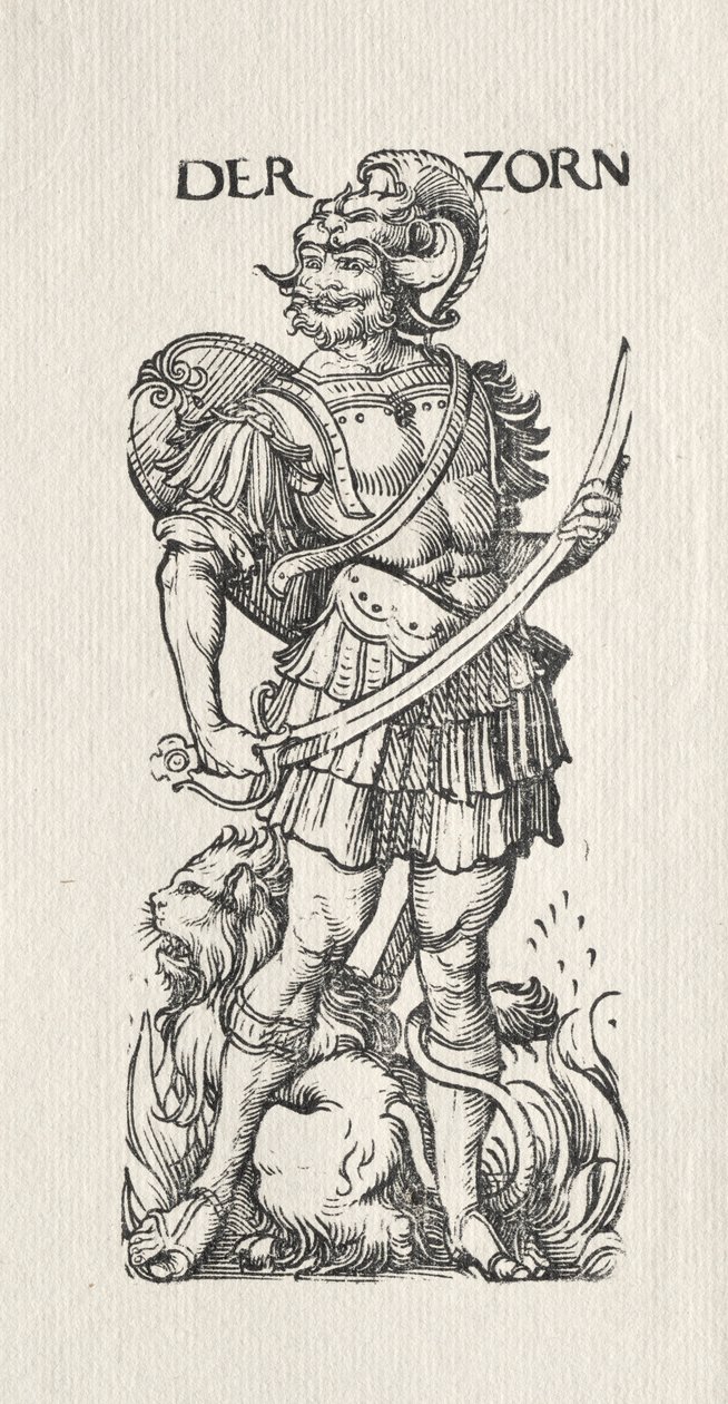 Sedm neřestí: Hněv od Hans Burgkmair