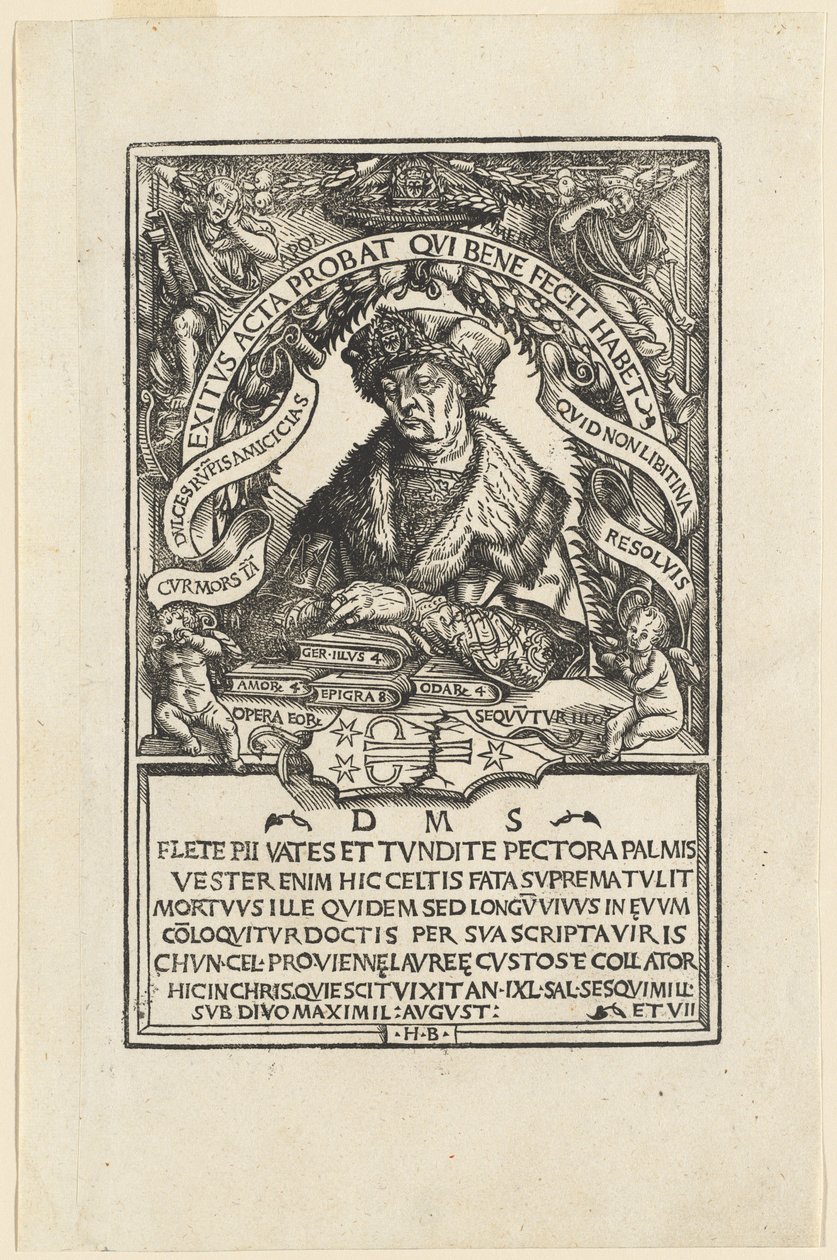 Konrád z Keltů od Hans Burgkmair I