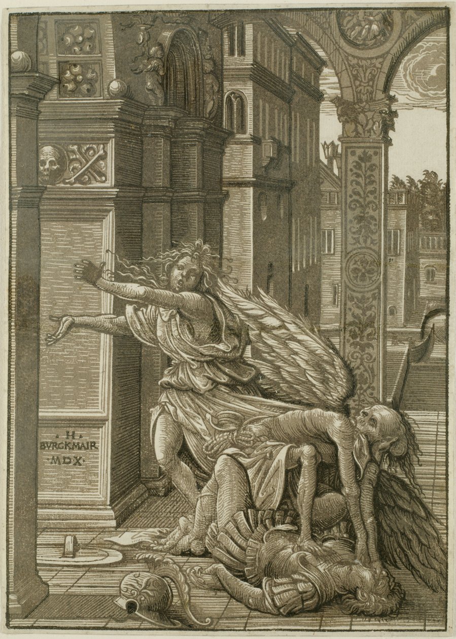 Milenci překvapeni smrtí od Hans Burgkmair the Elder