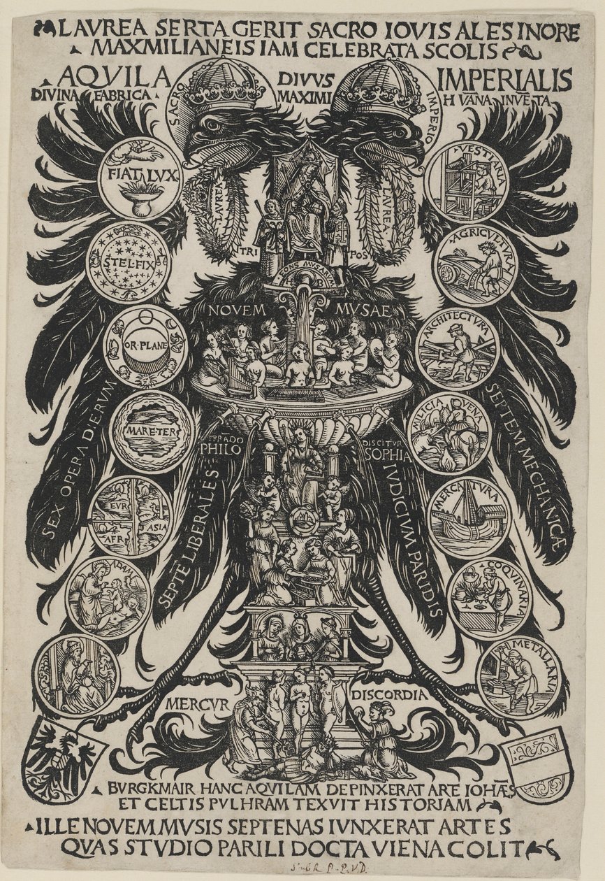 Alegorický císařský orel od Hans Burgkmair the Elder