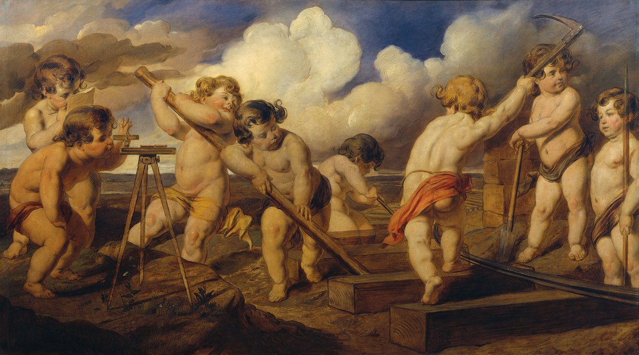 Putti staví dráhu od Hans Canon