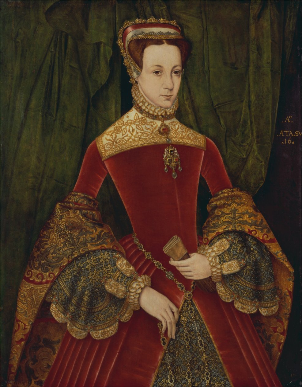 Portrét šestnáctileté ženy, dříve identifikované jako Mary Fitzalan, vévodkyně z Norfolku, 1565 od Hans Eworth