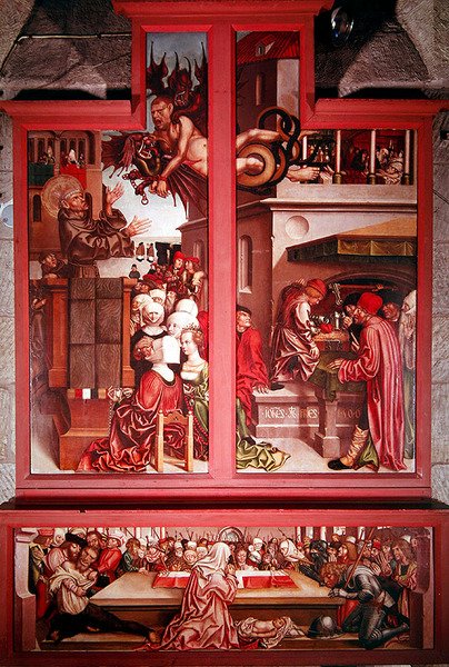 Oltářní obraz svatého Antonína, 1506 od Hans Fries