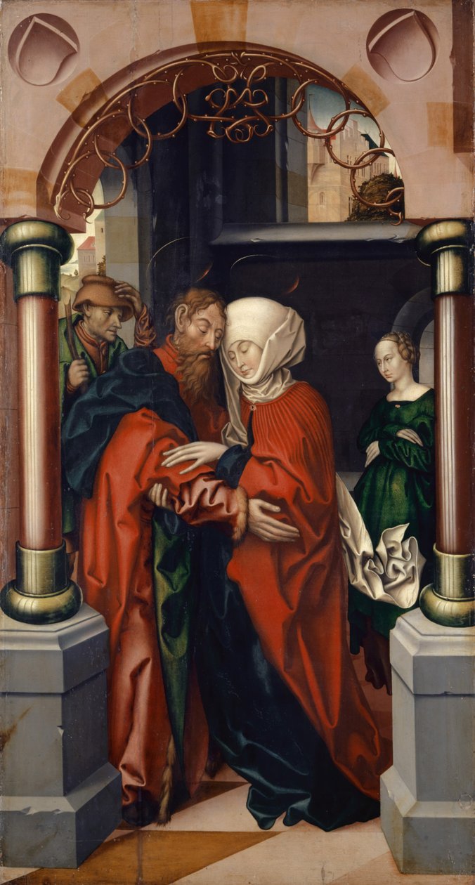Joachim a Anna u Zlaté brány, 1512 od Hans Fries