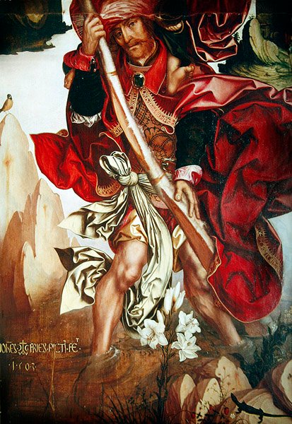 Svatý Kryštof, 1503 od Hans Fries