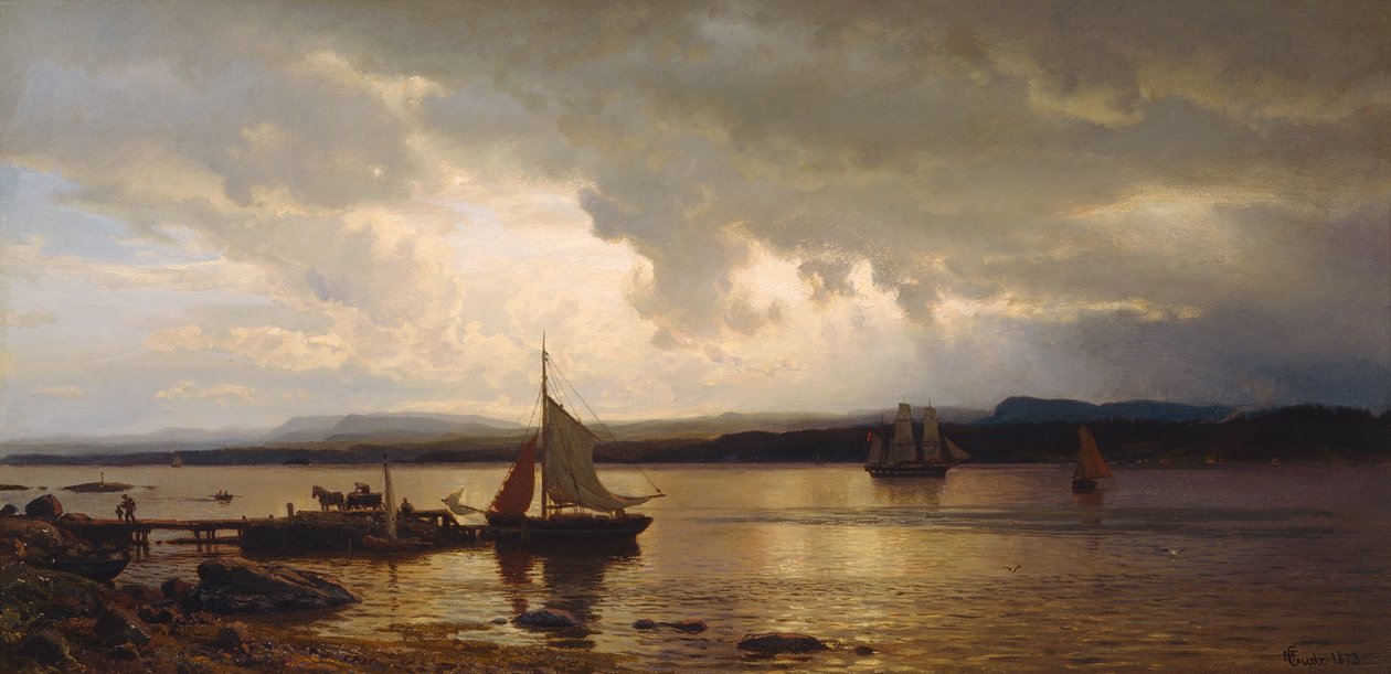 Z Oslo fjordu od Hans Gude
