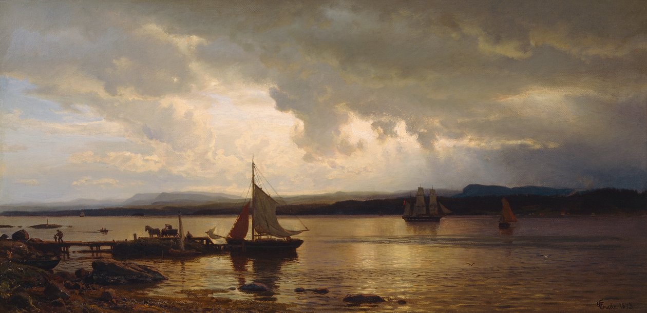 Z Oslo fjordu od Hans Gude