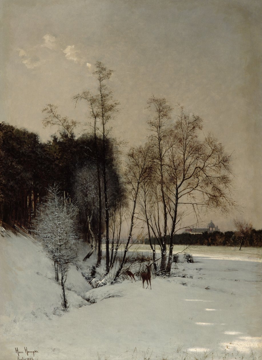 Zimní pohled v Posen, 1887 od Hans Hampke