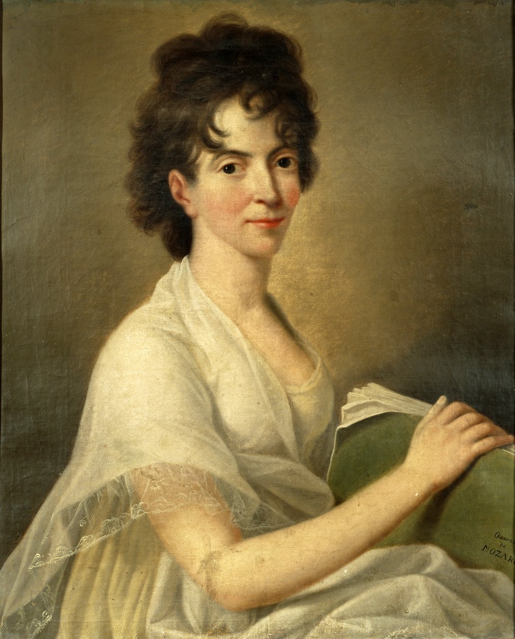 Portrét ovdovělé Constanze Mozartové od Hans Hansen