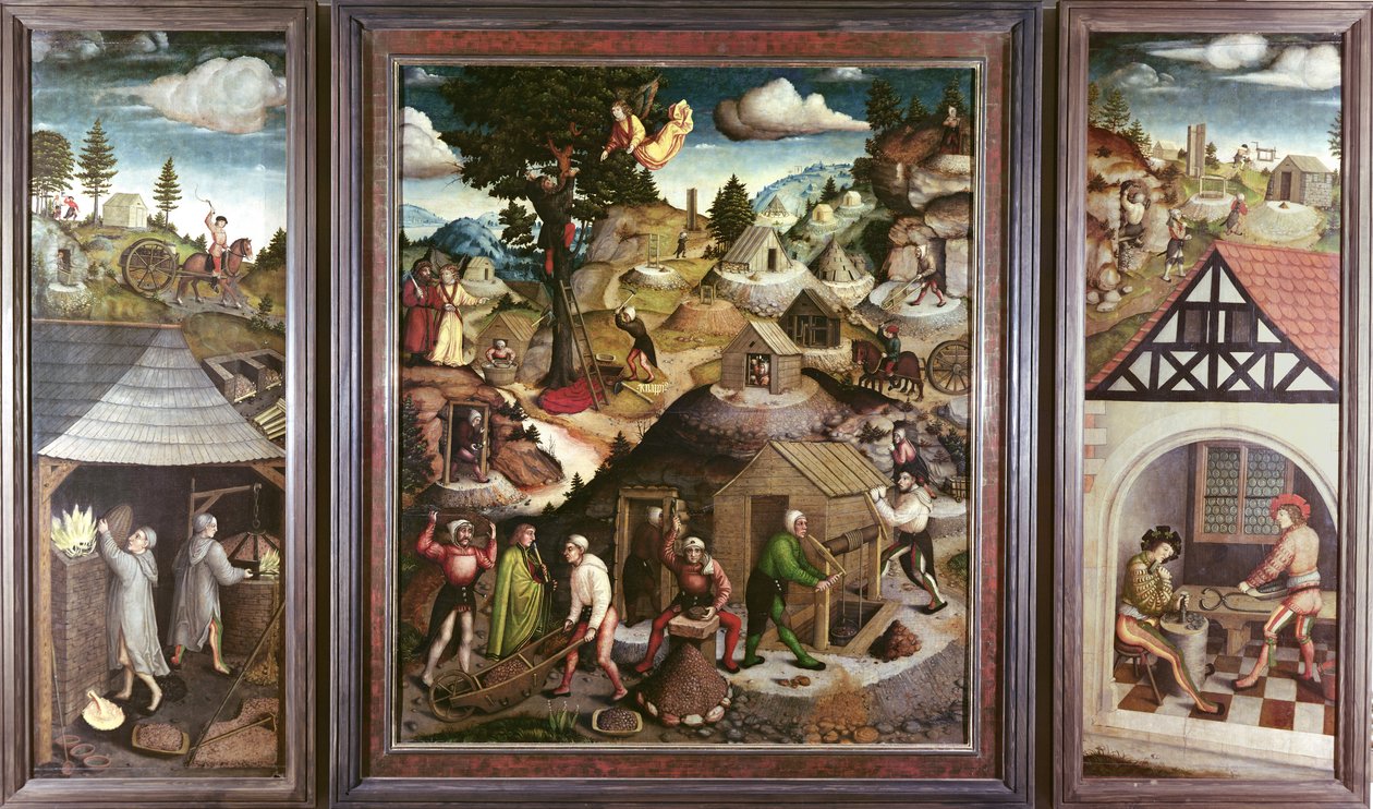 Hornická krajina, 1521 od Hans Hesse