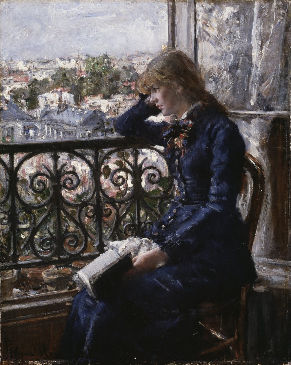 Norský jazyk Bokmål:  Ved vinduet At the Window od Hans Heyerdahl