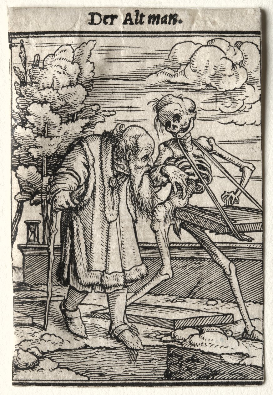 Tanec smrti: Starý muž od Hans Holbein