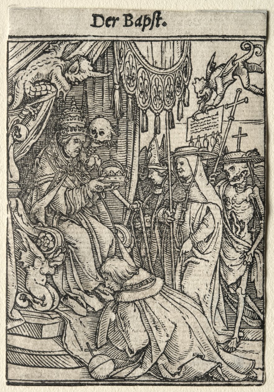 Tanec smrti: Papež od Hans Holbein