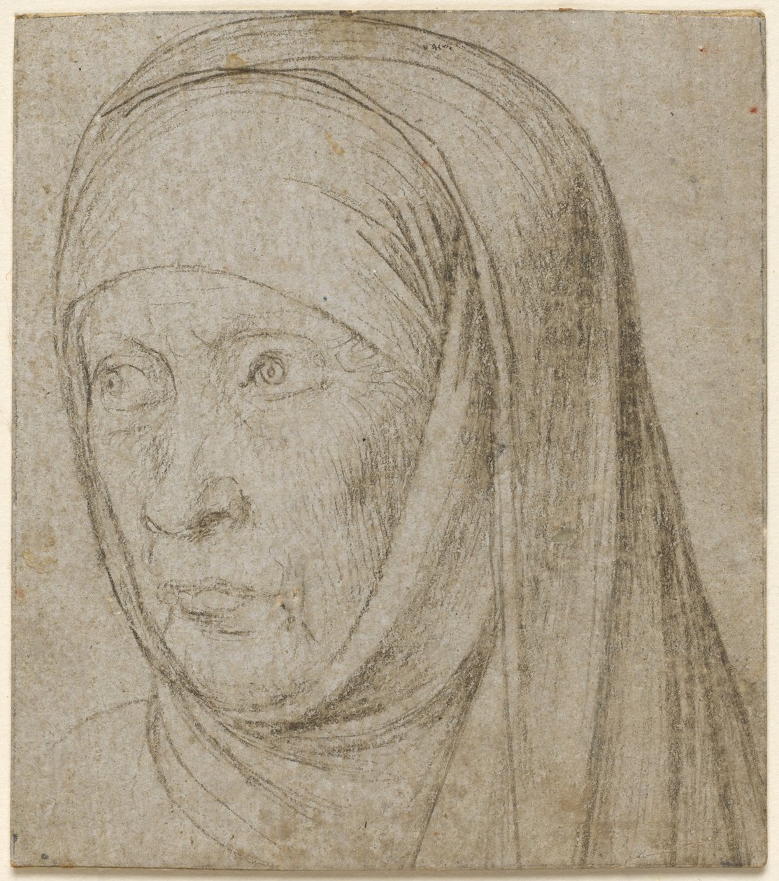 Hlava staré ženy od Hans Holbein