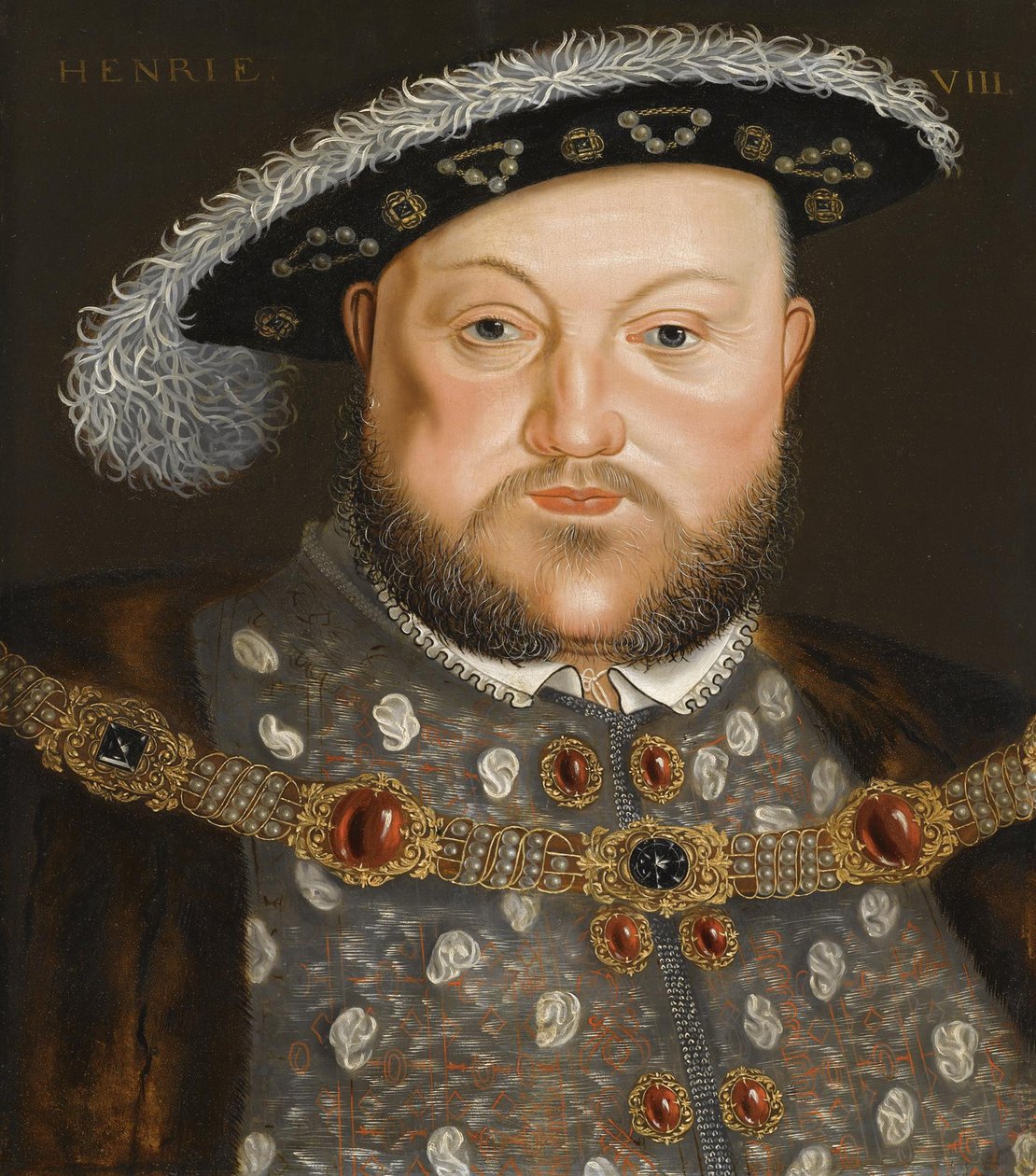 Portrét anglického krále Jindřicha VIII od Hans, Holbein