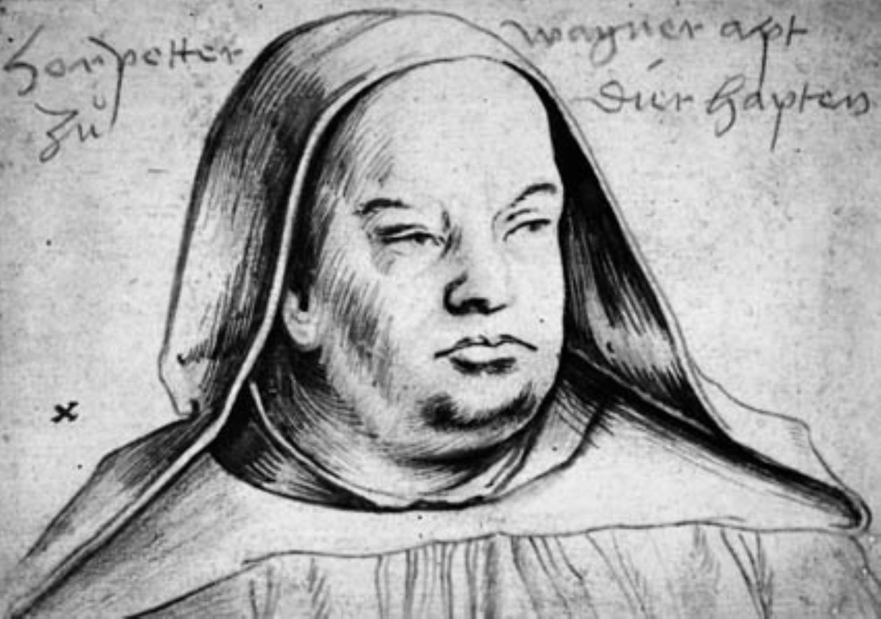 Portrét Petra Wagnera, opata z Thierhauptenu od Hans Holbein d.Æ.