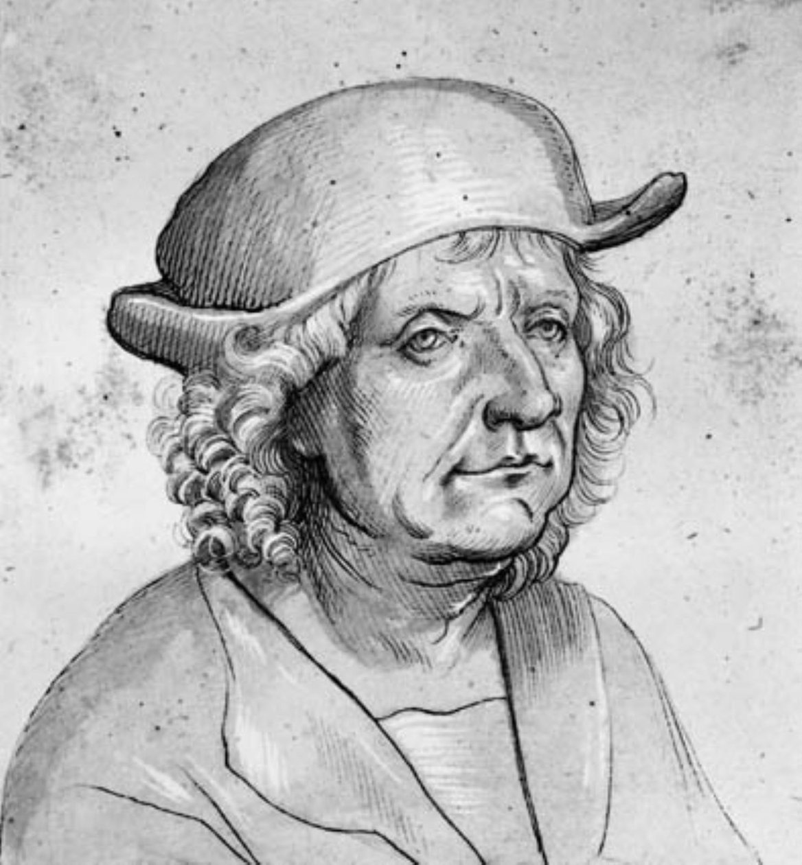 Portrét zlatníka Jörga Seld ve tříčtvrtečním profilu vpravo od Hans Holbein d.Æ.