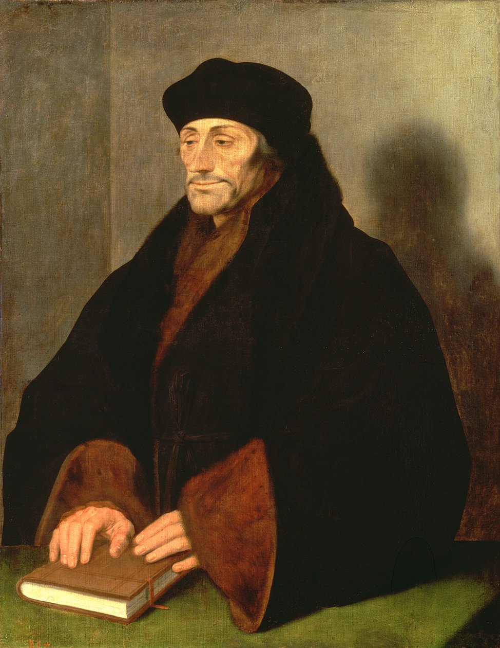 Erasmus Rotterdamský, 1523 od Hans Holbein der Jüngere