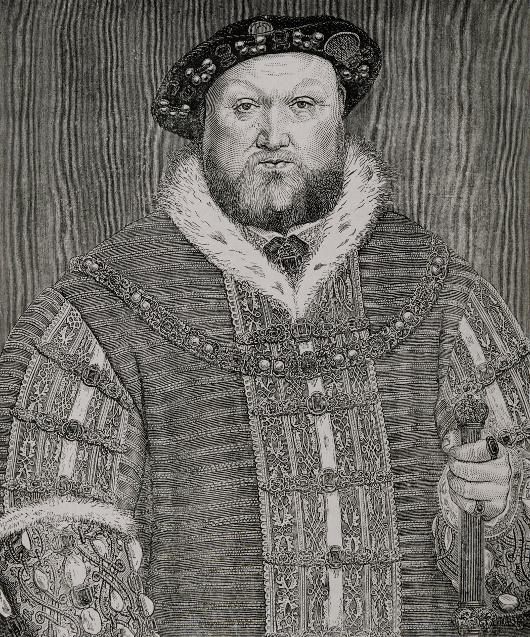 Jindřich VIII. (1491-1547) od Hans Holbein der Jüngere