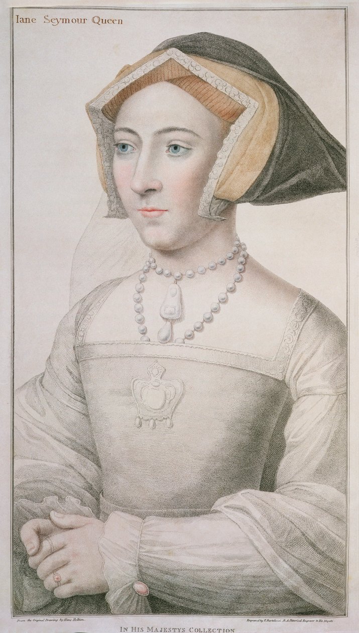 Jane Seymour (c.1509-37) vyryla Francesco Bartolozzi (1727-1815) od Hans Holbein der Jüngere