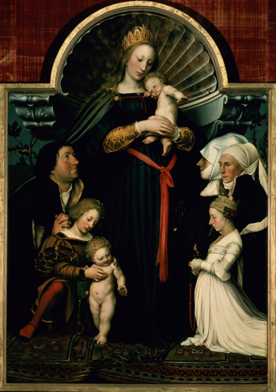 Madona z Burgermeister Meyer od Hans Holbein der Jüngere
