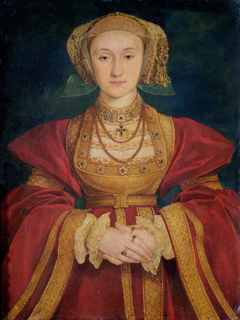 Portrét Anny z Cleves (1515-57) 1539 od Hans Holbein der Jüngere