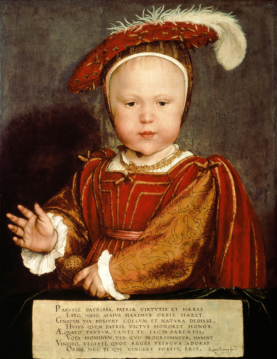 Portrét Edwarda VI. jako dítě, kolem roku 1538 od Hans Holbein der Jüngere