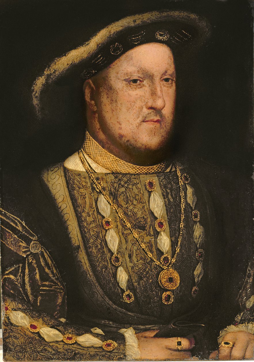 Portrét Jindřicha VIII. (1491-1547) kolem 1536 (měď) od Hans Holbein der Jüngere