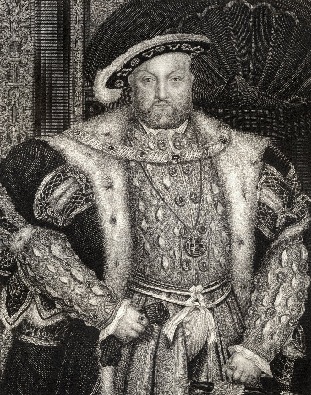 Portrét krále Jindřicha VIII. (1491-1547) z 