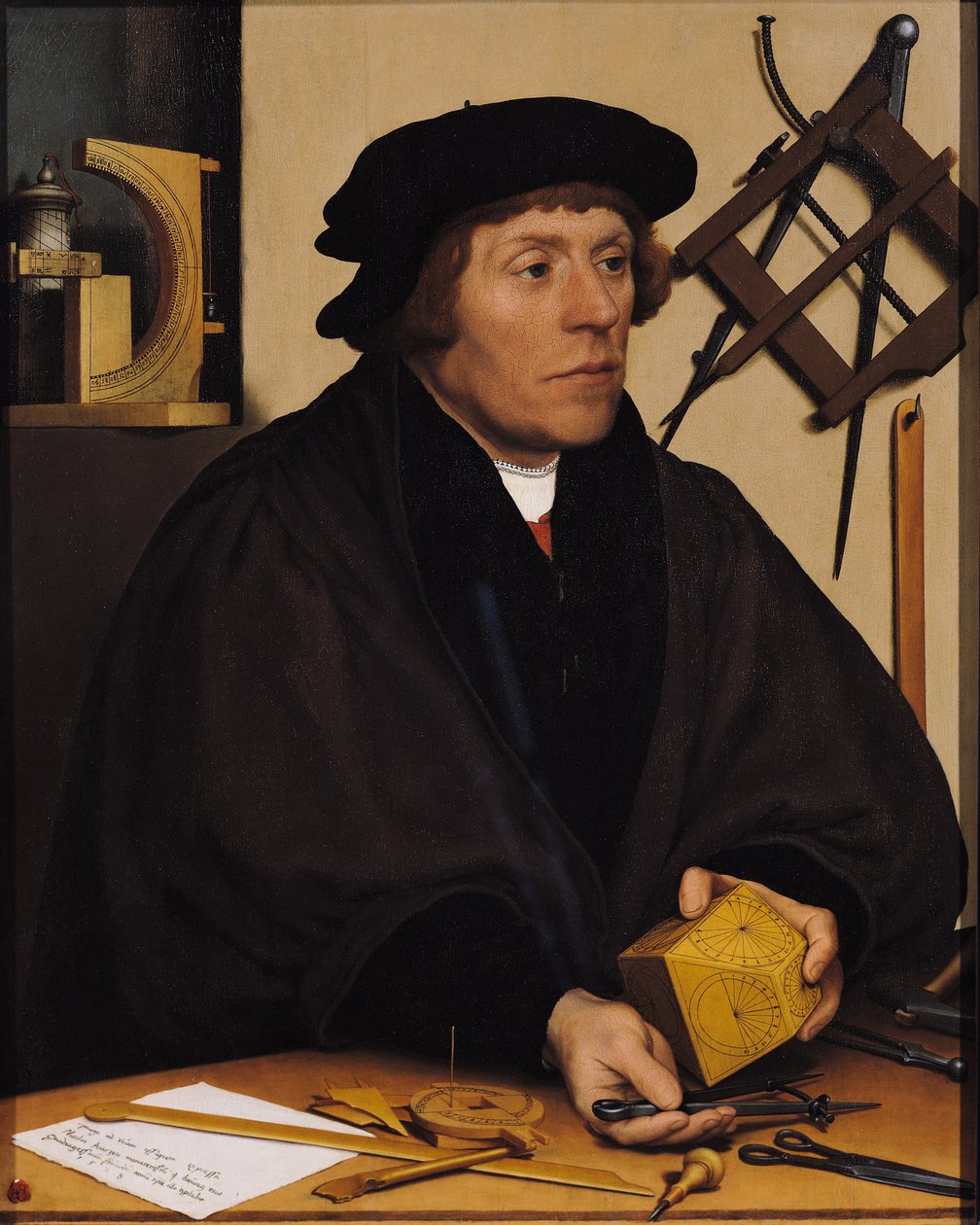 Portrét Nicholase Kratzera (1487-c.1550) 1528 od Hans Holbein der Jüngere