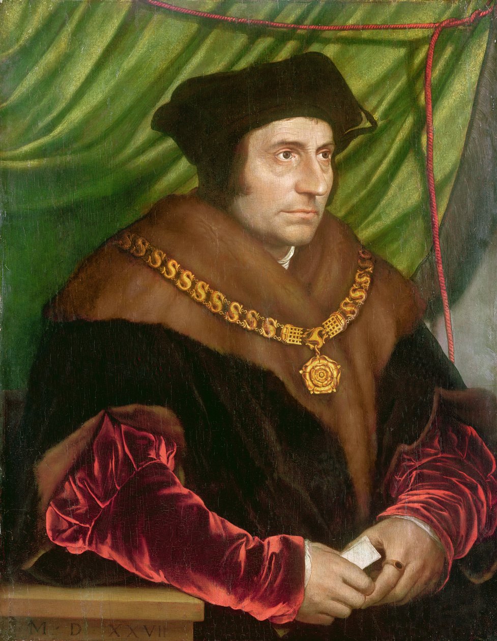 Portrét sira Thomase Morea (1478-1535) od Hans Holbein der Jüngere