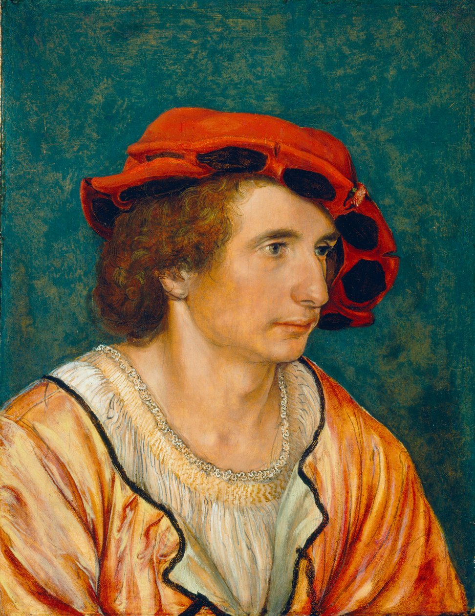 Portrét mladého muže, cca 1520-1530 od Hans Holbein der Jüngere