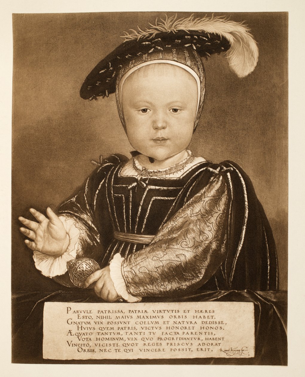 Prince Edward, pozdější král Edward VI, kolem 1540, hospoda. 1902 (kolotyp) od Hans Holbein der Jüngere