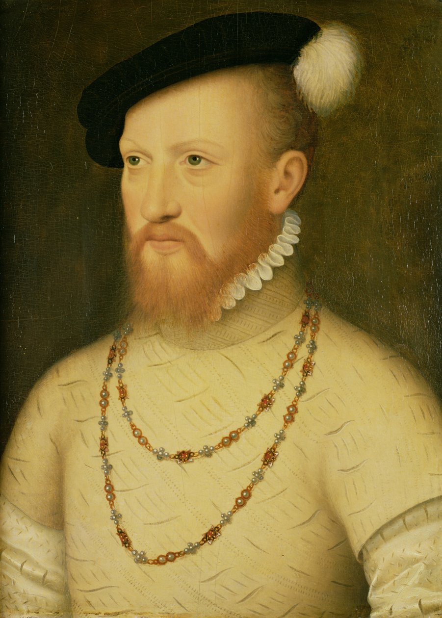 Sir Edward Seymour (později vévoda ze Somersetu): (panel) od Hans Holbein der Jüngere