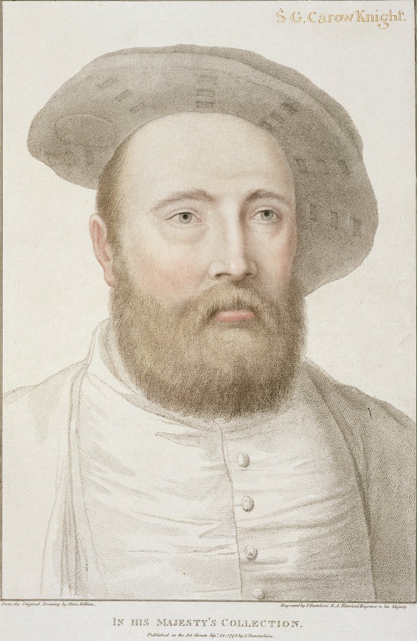 Sir George Carew (nar. asi 1514), vyryl Francesco Bartolozzi (1727-1815), 1795 od Hans Holbein der Jüngere