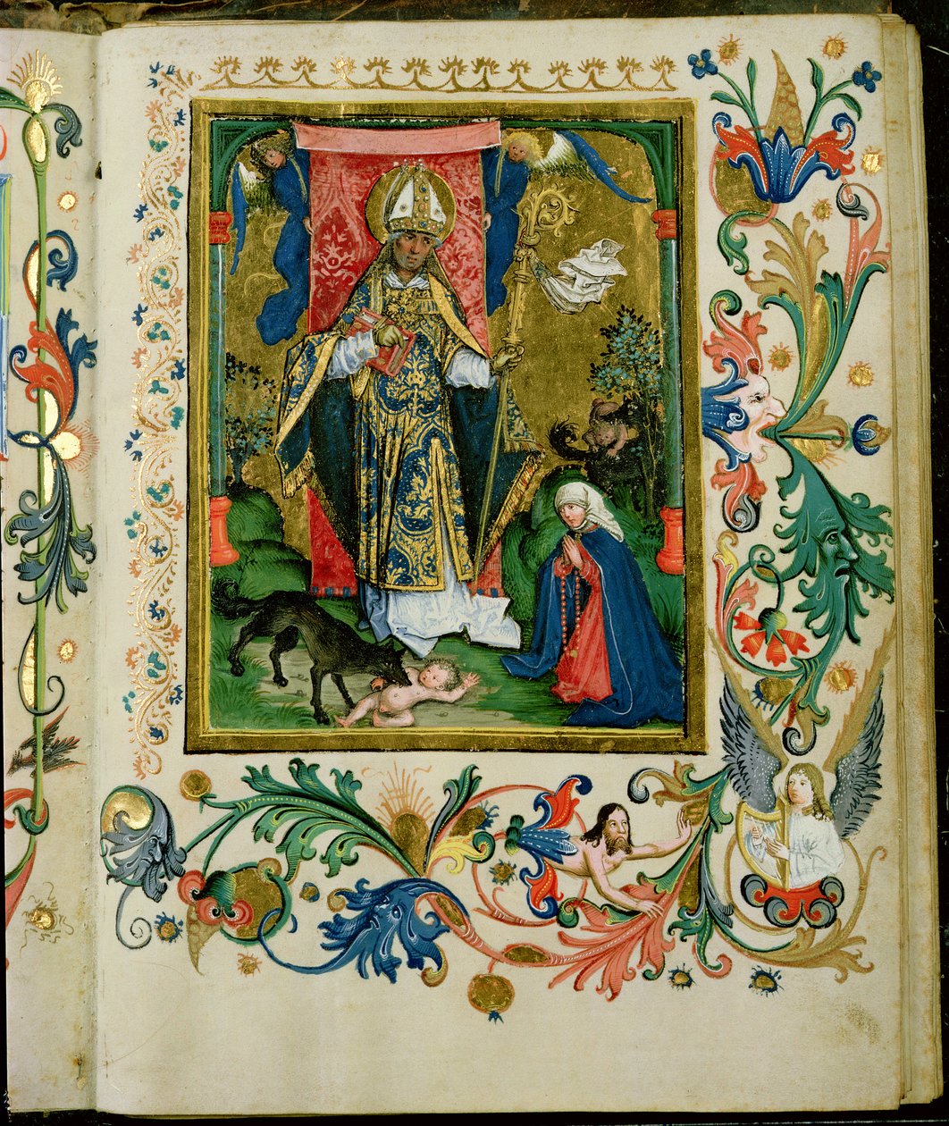 Svatý Augustin s Pannou a Dítětem od Hans Holbein der Jüngere