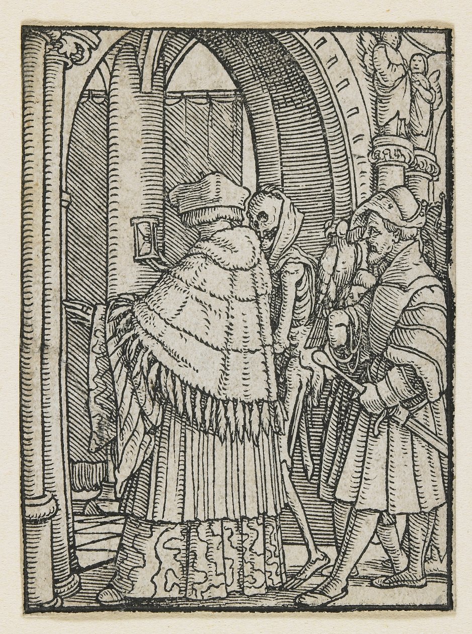 Kánon z tance smrti (Lyons), 1538, 1523-1526 od Hans Holbein der Jüngere