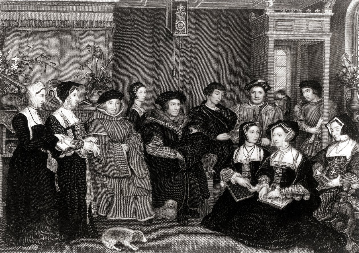 Rodina Thomase Morea (1478-1535), kancléře Anglie od Hans Holbein der Jüngere